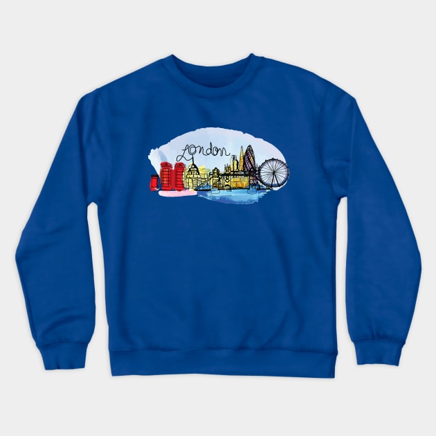 London Crewneck Sweatshirt by CindyS